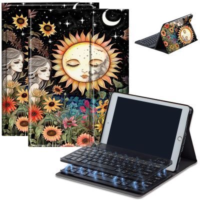 Keyboard Case for Amazon Fire Max 11 (13th Generation, 2023 Release), Detachable Wireless Bluetooth Keyboard and Auto Sleep/Wake Fire Max 11 Tablet Case with Keyboard, Flower Girl