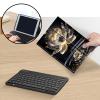 Keyboard Case for Amazon Fire Max 11 (13th Generation, 2023 Release), Detachable Wireless Bluetooth Keyboard and Auto Sleep/Wake Fire Max 11 Tablet Case with Keyboard, Golden Lotus Flower view 4