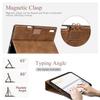 Antbox Case for iPad Air 13 Inch 2025 M3 /2024 M2, Premium Vegan Leather, Fully Supports Pencil Pro and Pencil (USB-C), Auto Sleep/Wake, Built-in Pencil Holder iPad 13 Inch Case (Tan) view 2