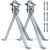 14 Inch Heavy-Duty Windproof Antenna Wall Mount, Strong Storm Resistance Stand Off Wall Mast Mount Clamps (1 Pair Mount ( 3-Leg + 3-Leg), 14 inches) view 1