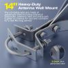 14 Inch Heavy-Duty Windproof Antenna Wall Mount, Strong Storm Resistance Stand Off Wall Mast Mount Clamps (1 Pair Mount ( 3-Leg + 3-Leg), 14 inches) view 3