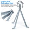 14 Inch Heavy-Duty Windproof Antenna Wall Mount, Strong Storm Resistance Stand Off Wall Mast Mount Clamps (1 Pair Mount ( 3-Leg + 3-Leg), 14 inches) view 4