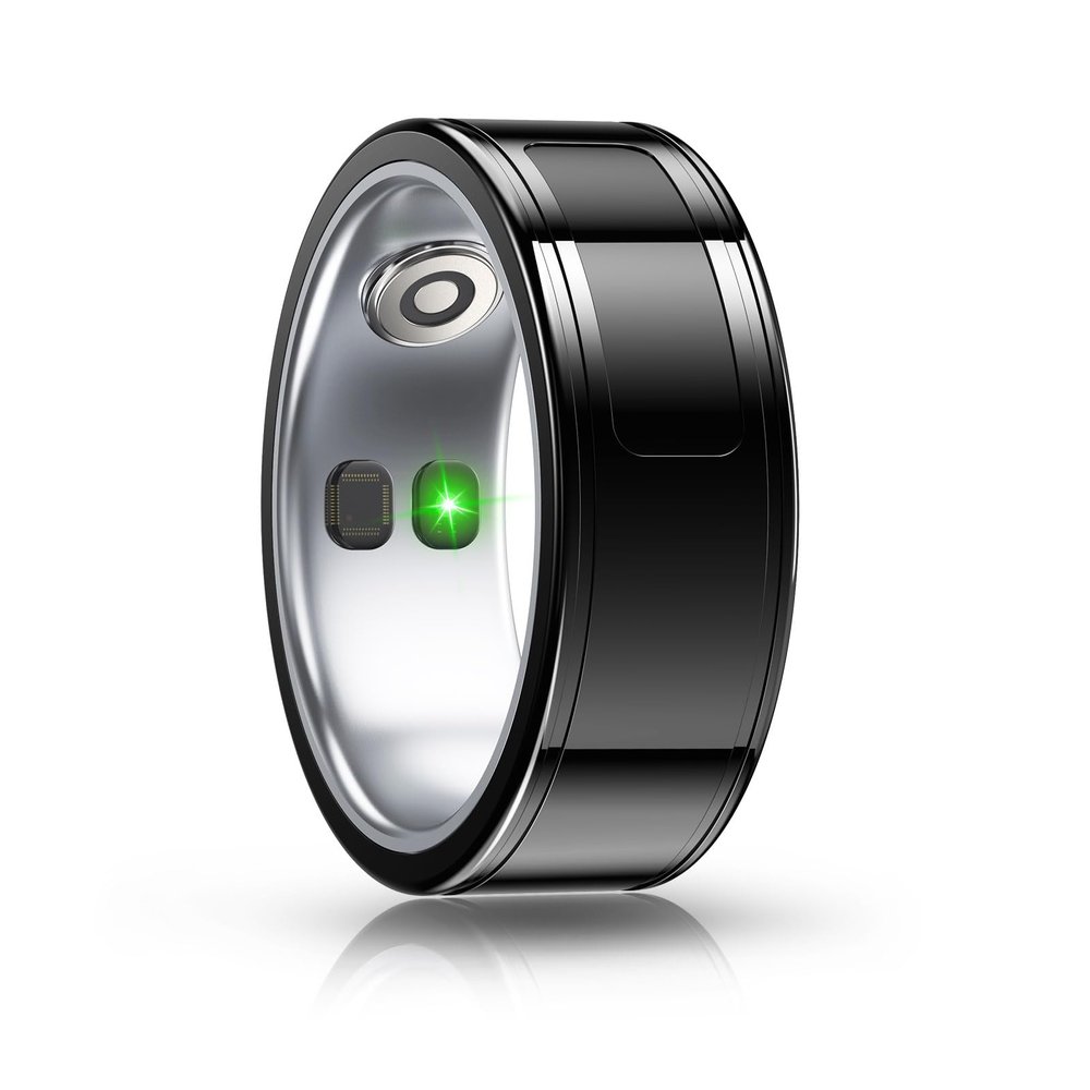 Smart Ring for Women Men, Fitness Tracker with Blood Pressure & Heart Rate, Blood Oxygen, Sleep Monitor, Step Counter, Photo Remote & Music Control, IP68 Waterproof, iOS/Android, Valentine's Day Gift