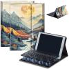 AIRWEE Keyboard Case for Amazon Fire Max 11 (13th Generation, 2023 Release), Detachable Wireless Bluetooth Keyboard and Auto Sleep/Wake Fire Max 11 Tablet Case with Keyboard, Mountains Trees view 1