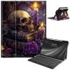 Keyboard Case for Samsung Galaxy Tab S9 FE 10.9'' / Tab S9 11'' 2023 with S Pen Holder, Detachable Wireless Bluetooth Keyboard, with Auto Sleep/Wake Galaxy Tab S9 FE 5G Case, Skull Roses Books view 1