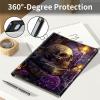 Keyboard Case for Samsung Galaxy Tab S9 FE 10.9'' / Tab S9 11'' 2023 with S Pen Holder, Detachable Wireless Bluetooth Keyboard, with Auto Sleep/Wake Galaxy Tab S9 FE 5G Case, Skull Roses Books view 4