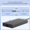 SLRIOYS 180W Charger Compatible with Dell Precision 7680 7670 7560 7550 7540 7530 7520 7510 7770 M6500 M6400 M6300 M4800 M4700 M4600 3240 3260 3280 3551 Laptop Suitable for Travel and Office us view 4