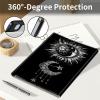 Keyboard Case for Samsung Galaxy Tab S9 FE 10.9'' / Tab S9 11'' 2023 with S Pen Holder, Detachable Wireless Bluetooth Keyboard, with Auto Sleep/Wake Galaxy Tab S9 FE 5G Case, Black Sun Moon view 4