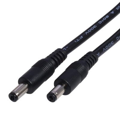 Aouzsta DC5521 to DC5521 Cable Cord,18AWG DC5.5mm x 2.1mm Male Plug to Male Power Supply Adapter Wire for LED Light