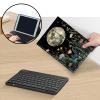 Keyboard Case for Amazon Kindle Fire HD 8/HD 8 Plus(2020 Release, 10th & 2022 Release, 12th), Detachable Wireless Bluetooth Keyboard and Auto Sleep/Wake Fire HD8 Case Keyboard, Moonflower view 4