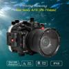 Sea frogs Underwater Camera Housing Compatible with Sony A7 II /A7R II /A7S II Pro 28-70mm IPX8 40m/130ft Maximum Diving Depth Waterproof Camera Case for Diving, Surfing, Rowing, Black view 2