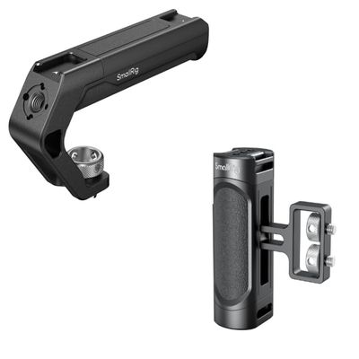 SMALLRIG Lightweight Top Handle with 3/8"-16 Locating Pins for ARRI and Mini Side Handle for Mirrorless Digital Cameras