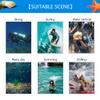 Sea frogs Underwater Camera Housing Compatible with Sony A7R4/A7R4A 90mm IPX8 40m/130ft Maximum Diving Depth Waterproof Camera Case for Diving, Surfing, Rowing, White view 4