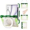 ACEMO for iPad Air 13 Inch Case M3 2025 & iPad Air 13 Inch M2 2024 with Pencil Holder/ 360 Rotating Kickstand/Grip Handle/Shoulder Strap for Kids Girls Heavy Duty Rugged Protective Cover, Green view 1