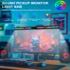 Gugxiom Sound Pickup Monitor Light Bar, Voice-Activated Music Rhythm Gaming Led Lights, Eye-Care Computer Light Bar, Creative Colorful LED Ambient RGB Monitor Light, USB Powered, for Home/Gaming view 2