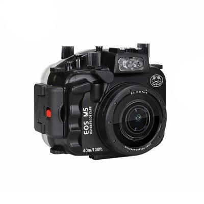 Sea frogs Underwater Camera Housing Compatible with Canon EOS M5 22mm IPX8 40m/130ft Maximum Diving Depth Waterproof Camera Case for Diving, Surfing, Rowing