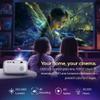 RockTek PJ500 Bright FHD Sealed Projector, Smart OS, FULL HD, Wifi 6, Bluetooth 5.2, 550 ANSI Lumens, 130 inch screen, Auto Keystone, Auto Focus view 2