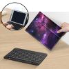 AIRWEE Keyboard Case for Amazon Fire Max 11 (13th Generation, 2023 Release), Detachable Wireless Bluetooth Keyboard and Auto Sleep/Wake Fire Max 11 Tablet Case with Keyboard, Pink Purple Nebulano view 4