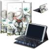 AIRWEE Keyboard Case for Amazon Fire Max 11 (13th Generation, 2023 Release), Detachable Wireless Bluetooth Keyboard and Auto Sleep/Wake Fire Max 11 Tablet Case with Keyboard, Happy Elephant view 1