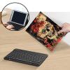 AIRWEE Keyboard Case for Amazon Kindle Fire HD 8/HD 8 Plus(2020 Release, 10th & 2022 Release, 12th), Detachable Wireless Bluetooth Keyboard and Auto Sleep/Wake Fire HD8 Case Keyboard, Safflower Skull view 4