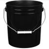 House Naturals 2 Gallon White Bucket with Screw on Lid - Pack of 3 Made in USA contrainers (Black Buckets with Blue Lids) view 2