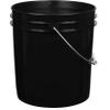 House Naturals 2 Gallon White Bucket with Screw on Lid - Pack of 3 Made in USA contrainers (Black Buckets with Blue Lids) view 3