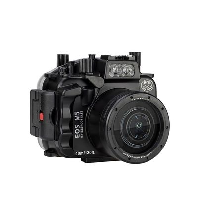 Sea frogs Underwater Camera Housing Compatible with Canon EOS M5 18-55mm IPX8 40m/130ft Maximum Diving Depth Waterproof Camera Case for Diving, Surfing, Rowing