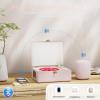 Yintiny Time Music Box CD Player with Speakers; Bluetooth Transmitter; Festival Gift; BGM Player for Home Decor (Pink) view 3