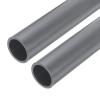 MECCANIXITY 1 1/2 Inch PVC Rigid Tube Round Pipe Tubing Hardware Tubing 31.6mm ID 38mm OD 9" Length Light Grey High Impact for Water Pipe, Crafts, Cable Sleeve 2pcs view 1