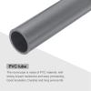 MECCANIXITY 1 1/2 Inch PVC Rigid Tube Round Pipe Tubing Hardware Tubing 31.6mm ID 38mm OD 9" Length Light Grey High Impact for Water Pipe, Crafts, Cable Sleeve 2pcs view 4