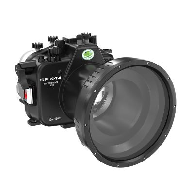 Sea frogs Underwater Camera Housing Compatible with Fujifilm X-T4 16-55mm IPX8 40m/130ft Maximum Diving Depth Waterproof Camera Case for Diving, Surfing, Rowing