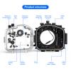 Sea frogs Underwater Camera Housing Compatible with Sony A7RIII 28-70mm IPX8 40m/130ft Maximum Diving Depth Waterproof Camera Case for Diving, Surfing, Rowing, Black view 3
