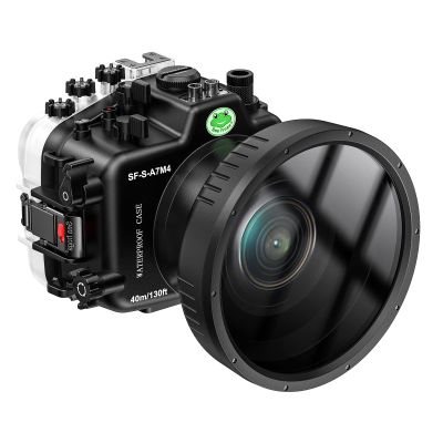 Sea frogs Underwater Camera Housing Compatible with Sony A7M4 for FE 16-35 F4(SEL1635Z) IPX8 40m/130ft Maximum Diving Depth Waterproof Camera Case for Diving, Surfing, Rowing