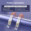 Buacoz LC/UPC to LC/UPC Multimode Fiber Patch Cable,(50Meter/164ft) OM2 50/125m Duplex Fiber Optic Cable Jumper Optical Patch Cord LSZH Orange Industrial Fiber Optic Internet Cables view 3