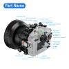 Sea frogs Underwater Camera Housing Compatible with Olympus OM-1 for 12-40MM f2.8 IPX8 40m/132ft Maximum Diving Depth Waterproof Camera Case for Diving, Surfing, Rowing view 4