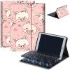 Keyboard Case for Samsung Galaxy Tab A 10.1 2019 (SM-T510/T515), Detachable Wireless Bluetooth Keyboard Case for 10.1 Inch Galaxy Tab A Tablet SM-T510 SM-T515 SM-T517 2019, Kawaii Pink Pig view 1