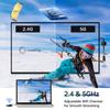 AIMIBO USB C Wireless Transmitter and HDMI Receiver 4K, 2.4/5G HDMI Wireless Extender 165FT/50M, Cast Video and Audio from Laptop, MacBook, Surface, i-Pad, i-Phone 15/16 to Monitor, Projector, HDTV view 4