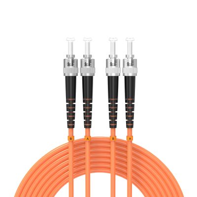 Buacoz ST UPC to ST UPC OM2 Fiber Patch Cable 7Meter/22ft Multi Mode Duplex Fiber Optical Cable Patch Cord Jumper,50/125m Fiber Optic Internet Cable LSZH Orange