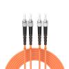 Buacoz ST UPC to ST UPC OM2 Fiber Patch Cable 7Meter/22ft Multi Mode Duplex Fiber Optical Cable Patch Cord Jumper,50/125m Fiber Optic Internet Cable LSZH Orange view 1