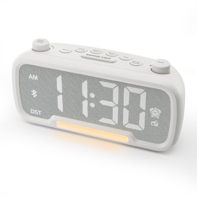 Mesqool Alarm Clock Radio for Bedroom with Bluetooth & USB Chargers