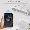 Mesqool Alarm Clock Radio for Bedroom with Bluetooth & USB Chargers view 3