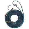 2 Meter Long 2Pin IEM Cable, in Ear Monitor Replacement Earbuds Earphone Cable, KBEAR ST12 Plus 8 Core 4N OFC Silver-plated HiFi Headphone Wire for KZ ZST/AS10/ZS10/CCA C10/C12(Blue-Black, 2PIN 4.4MM) view 1