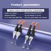 Buacoz Fiber Optic Cable OM2 FC to ST Indoor Fiber Patch Cable, 50/125m Multimode Duplex Fiber Optic Internet Cables, Jumper Optical Patch Cord, (1.8Meter/5.9ft), LSZH Orange view 3