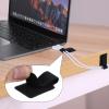 20Pcs Hook and Loop Cable Ties Self Adhesive Hook and Loop Cable Straps Wrap Racks Adjustable Cable Straps Sticky Cord Organizer for Charging Cable Appliances at Office Home(Black) view 3