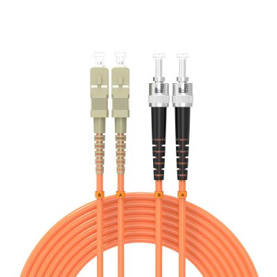 Buacoz 150Meter/492ft OM2 Fiber Patch Cable SC/UPC to ST/UPC Multimode Duplex Fiber Optic Internet Cables - 50/125m Industrial Indoor Fiber Optic Jumper Optical Patch Cord