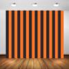 BELECO 10x6.5ft Fabric Black and Orange Stripe Backdrop Orange Black Striped Background for Halloween Party Decorations Banner Birthday Shoot Photo Studio Props view 1