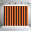 BELECO 10x6.5ft Fabric Black and Orange Stripe Backdrop Orange Black Striped Background for Halloween Party Decorations Banner Birthday Shoot Photo Studio Props view 3