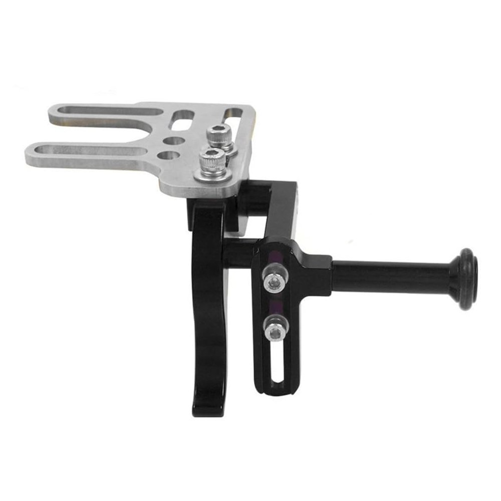 Aluminum Adjustable Shutter Trigger Extension Rod for Diving Mount Stand SLR Underwater Tray Adapter Compatible with Canon Nikon GoPro Cameras, Black