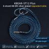 2M Extra Long MMCX IEM Cable, in Ear Monitor Replacement Earbuds Earphone Cable, KBEAR ST12 Plus 8 Core 4N OFC Silver-Plated HiFi Headphone Wire for TIN Audio T2 T3 Shure Earphones (Dark, MMCX 4.4MM) view 2
