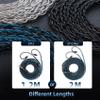 2M Extra Long MMCX IEM Cable, in Ear Monitor Replacement Earbuds Earphone Cable, KBEAR ST12 Plus 8 Core 4N OFC Silver-Plated HiFi Headphone Wire for TIN Audio T2 T3 Shure Earphones (Dark, MMCX 4.4MM) view 3
